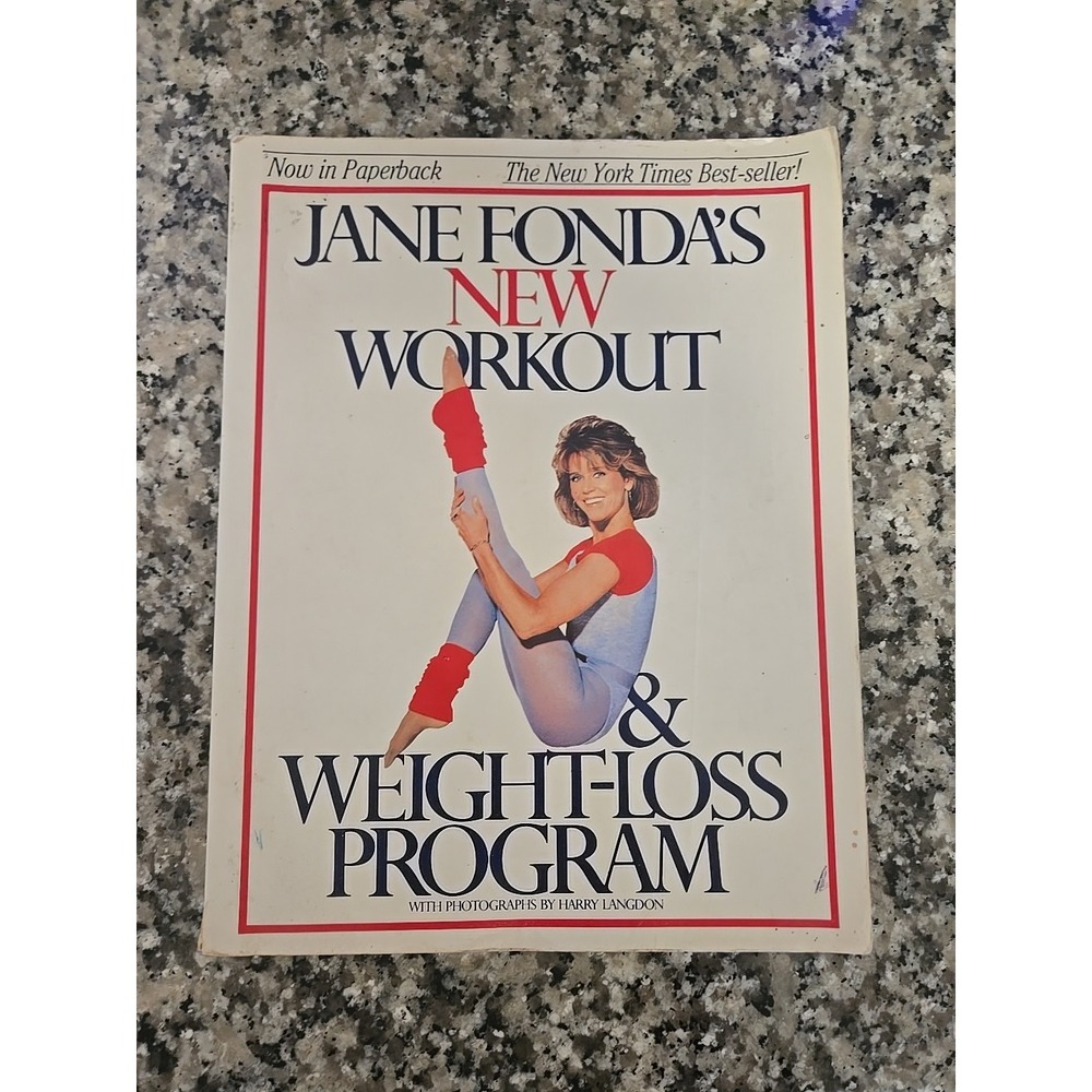 Jane Fonda's New Workout & Weight Loss Program Book 1986 Harry Langdon